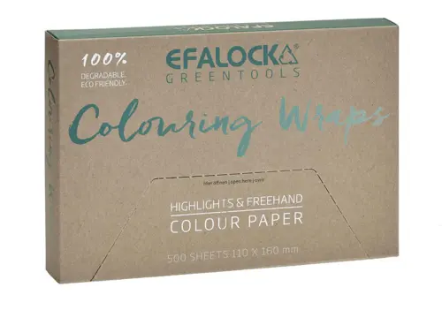 Efalock Greentools Colouring Wraps 110 x 160 mm - 500 stk.
